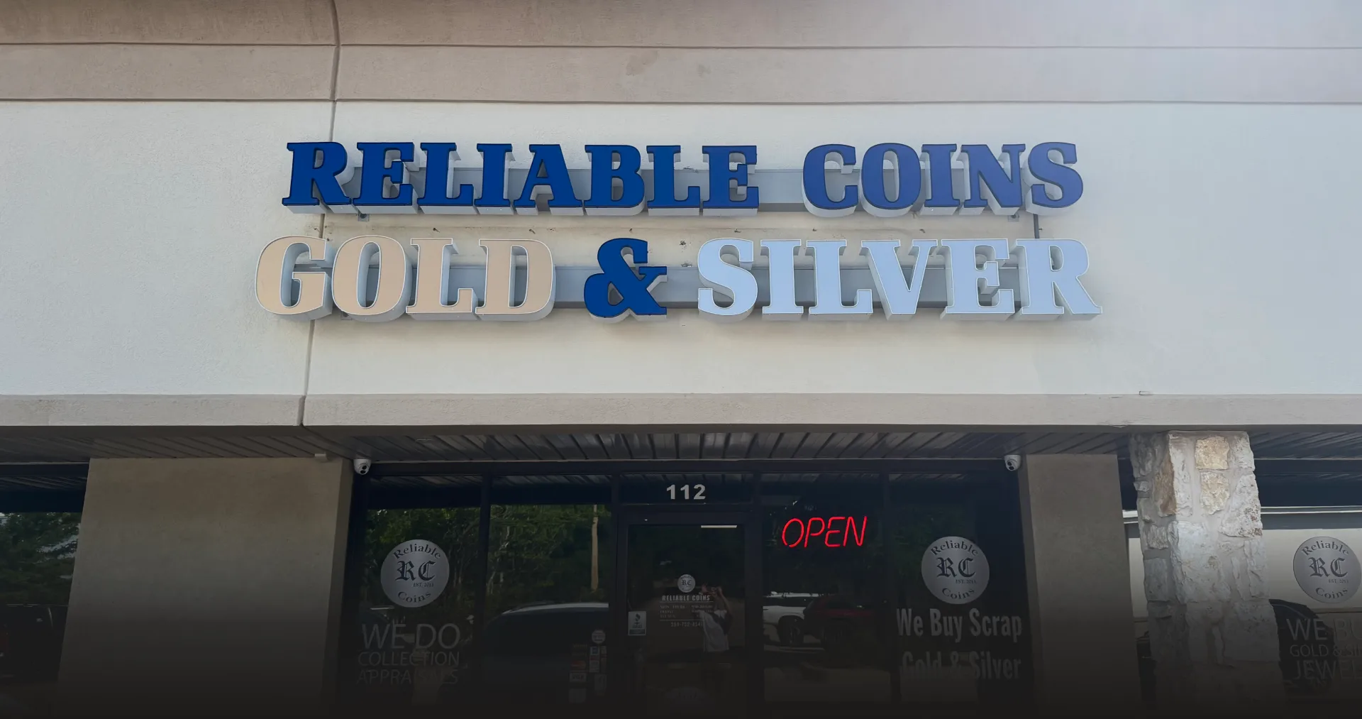 Front view of our store